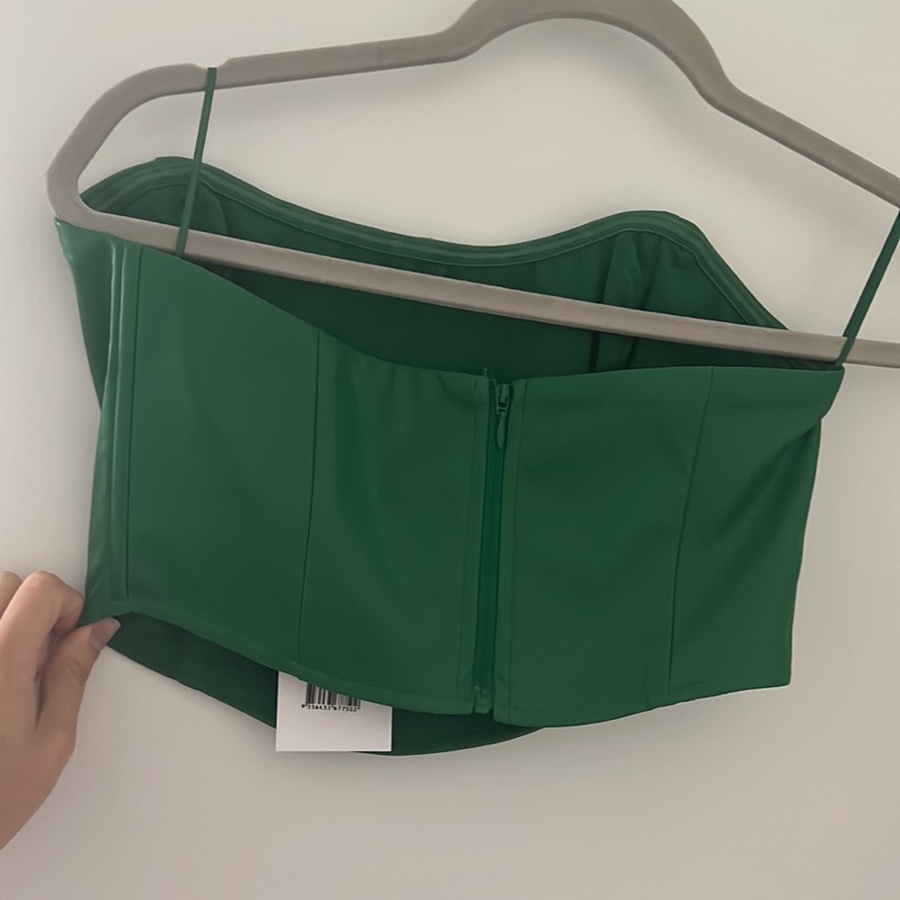 Faux leather corset top - Picture 4 of 5